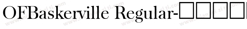 OFBaskerville Regular字体转换